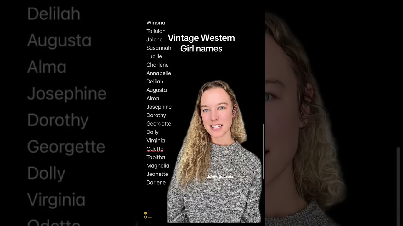 I have a feeling vintage western girl names are about to have their moment! 