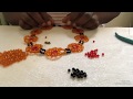 DIY tutorial on how to make this beaded necklace (flower design)