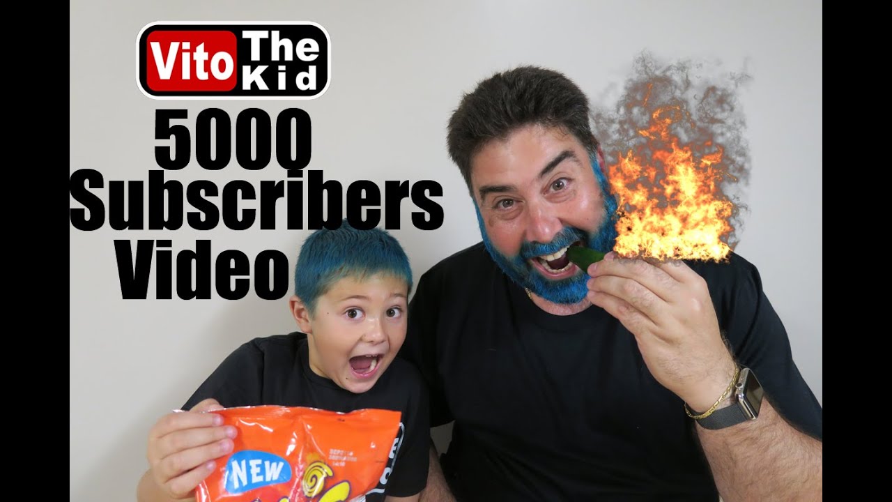 Takis Xplosion and 5000 subscribers video | Vito the Kid