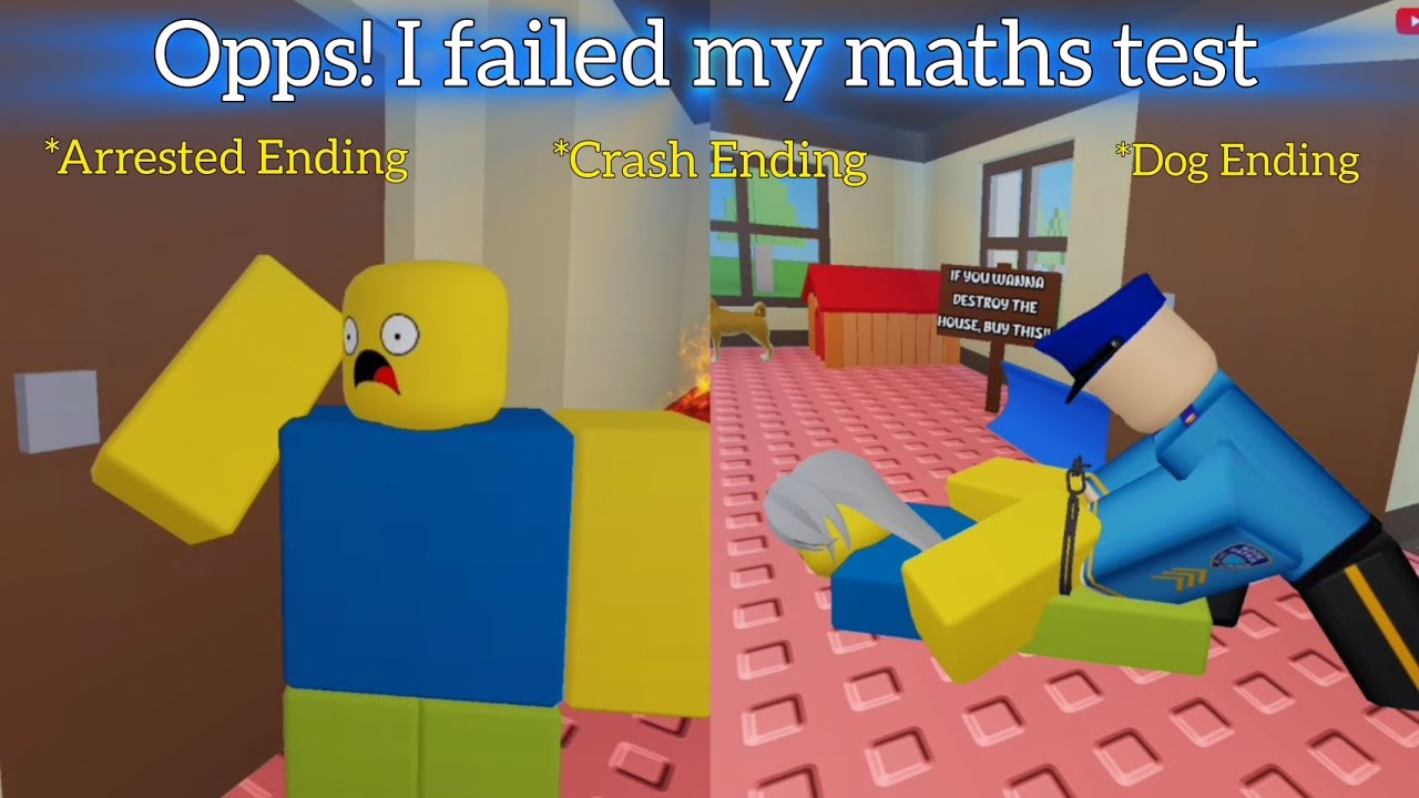 3 New Endings Opps I Failed My Maths Test Roblox roblox gaming 3-new-endings-opps-i-failed-my-maths-test-roblox-roblox-gaming