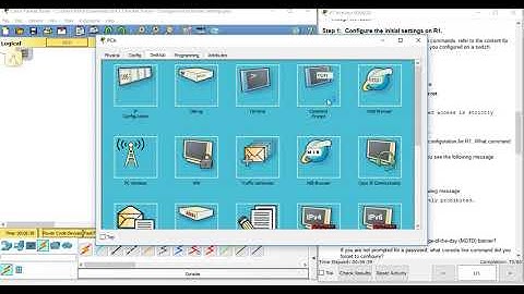 6.4.1.3 Packet Tracer - Configure Initial Router Settings