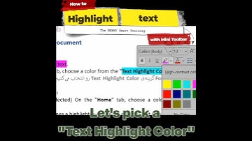 Highlight with Mini Toolbar #wordtutorial #word #آموزش_ورد #microsoftword