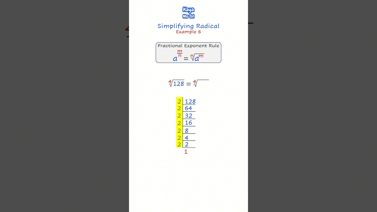 EXAMPLE 6 | SIMPLIFYING RADICAL | Algebra | Math | Kaya mo to!