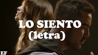 Video thumbnail of "Beret- Lo Siento feat. Sofia Reyes (LETRA)"