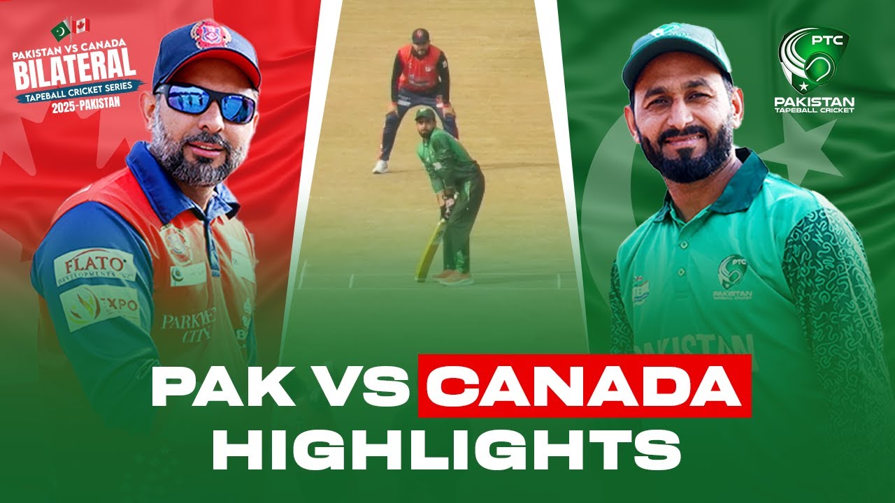 Pakistan Vs Canada Tapeball Cricket Match Highlights