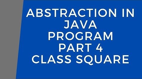 OOP Java Abstraction Coding -  Part 4 - Uml Abstraction Program