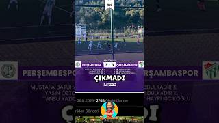 Dev Maçta Kazanan Çıkmadı I Perşembespor - Çarşambaspor