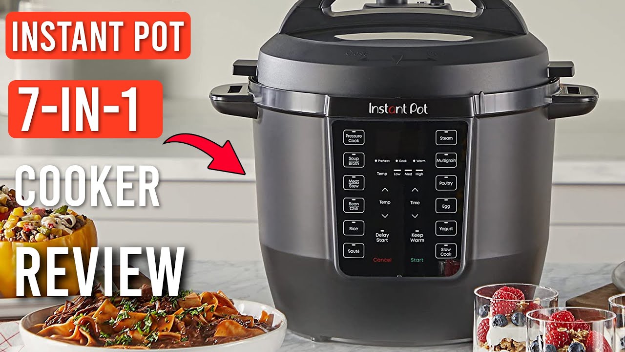 Review - UnBoxing  Instant Pot DUO60 6 Qt 7-in-1 Multi-Use Programmable Pressure  Cooker 