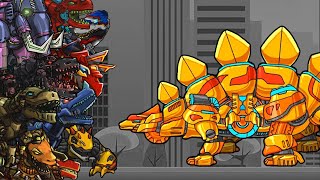 Dino Robot Battlefield : Stego Gold - Lv 100 - Full Game Play screenshot 5