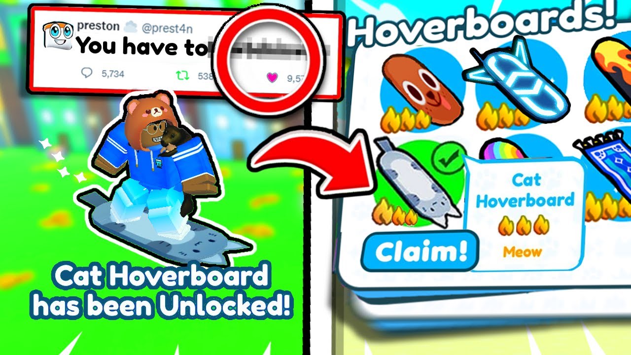 How To Get Cat Hoverboard in Pet Simulator X - SALU NETWORK