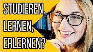 Learn German Studieren Vs. Lernen Vs. Erlernen A2 Vokabelspritze Deutsch Für Euch 127