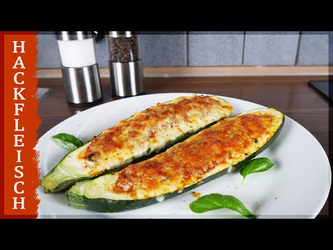 Video: Wie Man Gebackene Zucchini Mit Hackfleisch Kocht