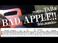 【TAB譜】 BAD APPLE!! feat.nomico- ソロギター　アコギ　カバー 使用 ギター　LAVA ME 2