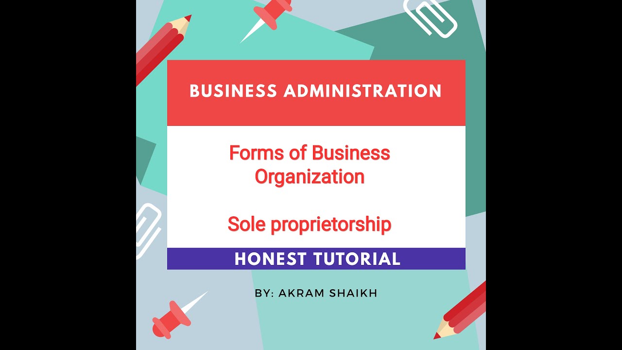11th std OCMForms of business organizations ll Sole proprietorship