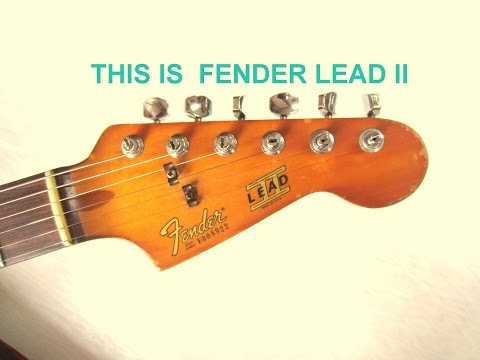 = This is Fender LEADII =   Its high-potential sounds !!