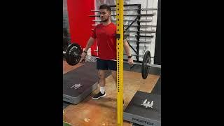 BB Snatch Grip Rack Pull (mi-tibias)