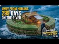299 Days Alone: Building a Floating Cabin & Garden from Scratch