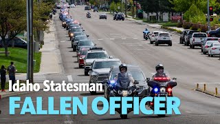 Fallen Officer Escorted Through Boise By Police Procession