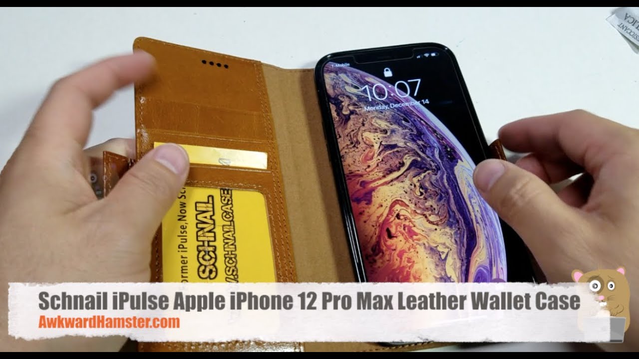 Schnail iPulse Apple iPhone 12 Pro Max Leather Wallet Case
