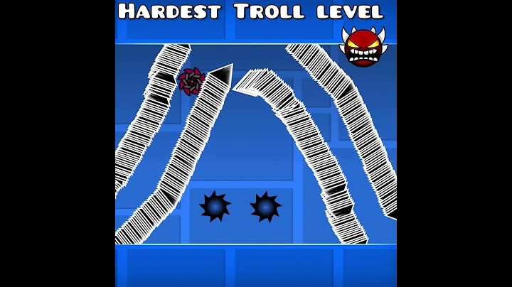 Worlds hardest EXTREME demon TROLL level | geometry dash #shorts