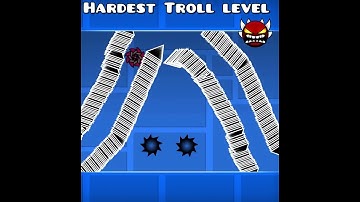 Thumbnail of Worlds hardest EXTREME demon TROLL level | geometry dash #shorts