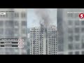 Пожежа на 23 поверсі багатоповерхівки в Києві - один загиблий / включення з місця