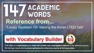 147 Academic Words Ref from "Lesley Hazleton: On reading the Koran | TED Talk"