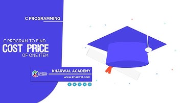 C Program to find out cost price of one item