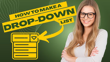 How to create a drop-down list in EXCEL - quick and simple video tutorial for everyone