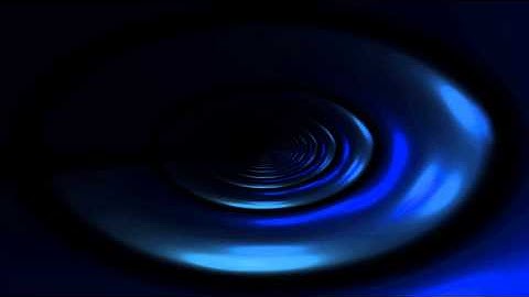 4K UHD Spiral Blue Tunnel Hypnotic Animation
