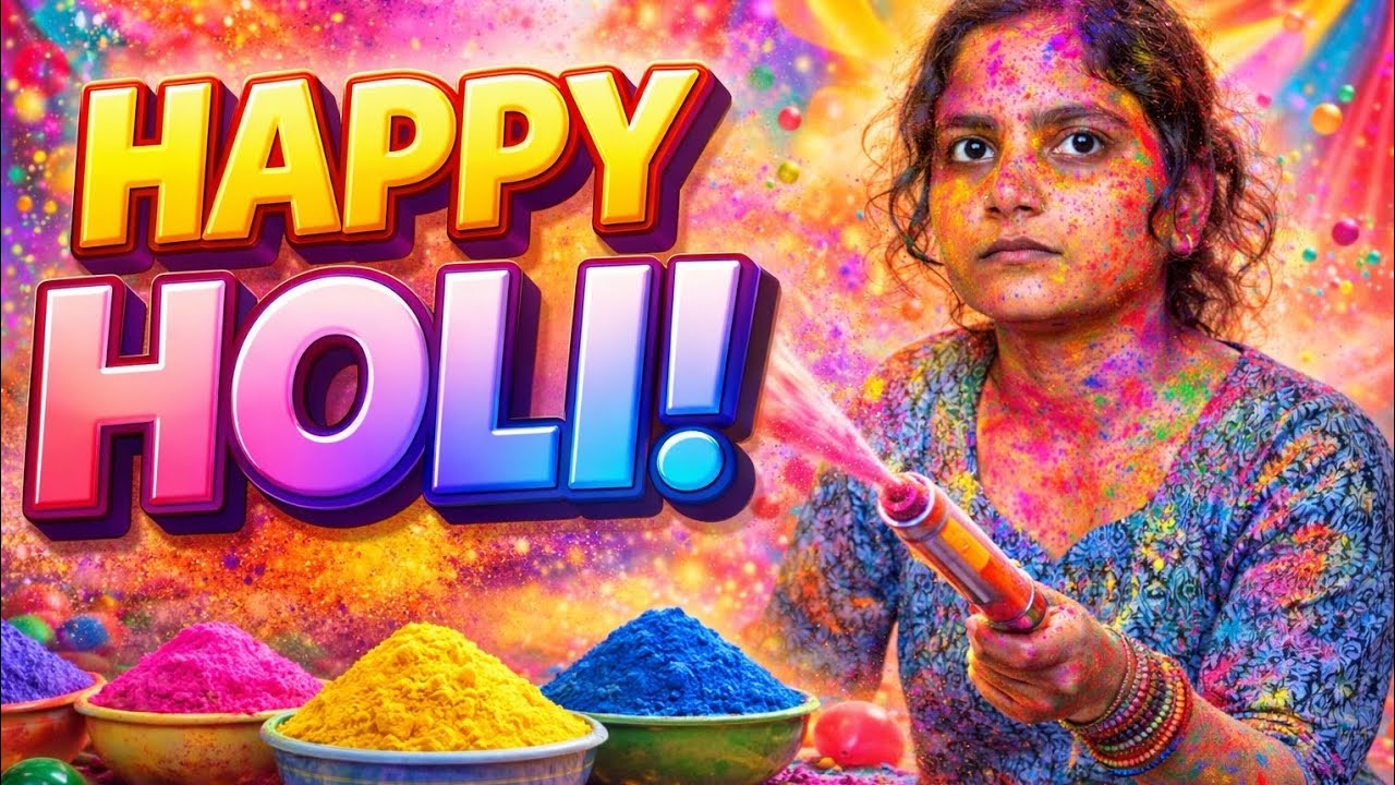 Celebrating Holi 2026 with my all family.