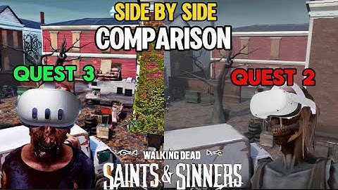 TWD Saints & Sinners Quest 2 vs Quest 3| Side by Side Comparison