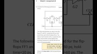 NPTEL SWAYAM | VLSI DESIGN FLOW RTL TO GDS | Week 8 Assignment answers #vlsidesign #nptel #vlsi