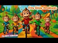 Five little monkeys jumping on the bed | Nursery rhymes for babies English | Five little monkeys