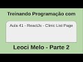 Aula 41 - ReactJs - Clinic List Page