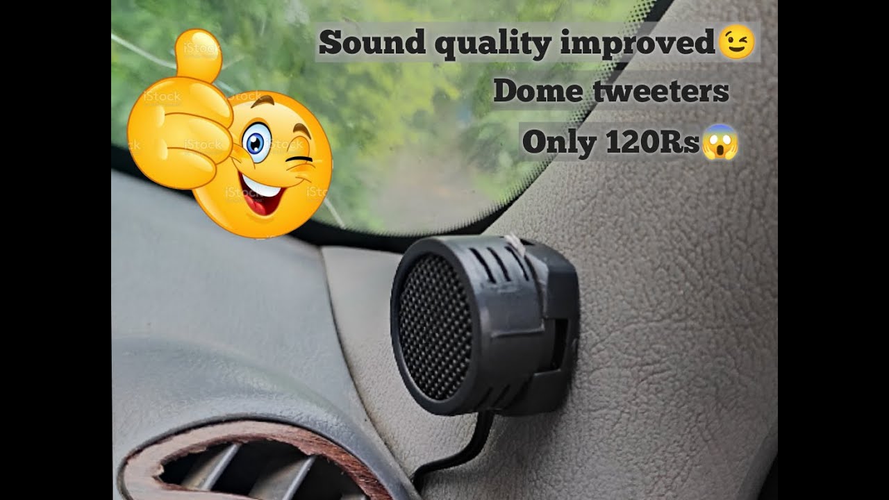 How to install car tweeters Dome tweeter installation in car car