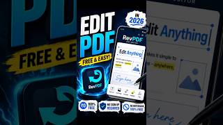 Edit PDF FREE in 2026 🔥 Best PDF Editor App! #aitools #pdftools #pdf #convertpdf #pdfcreator