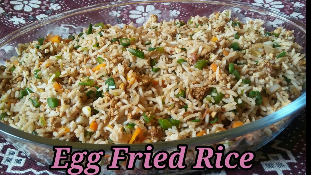 Egg Fried Rice Recipe Using Basmati Rice|fries N pies| - YouTube