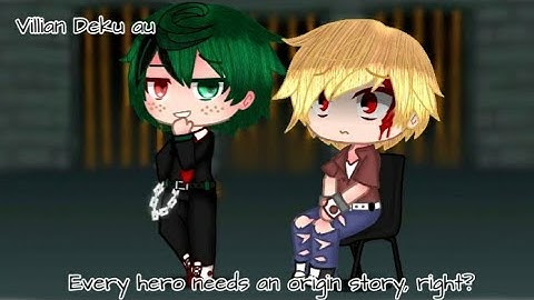Every hero needs an origin story, right? | Villain Deku au