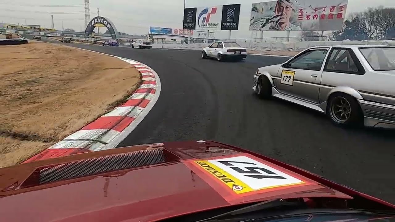 20251221　ハチロク祭り　車載　ドリフト　筑波サーキット