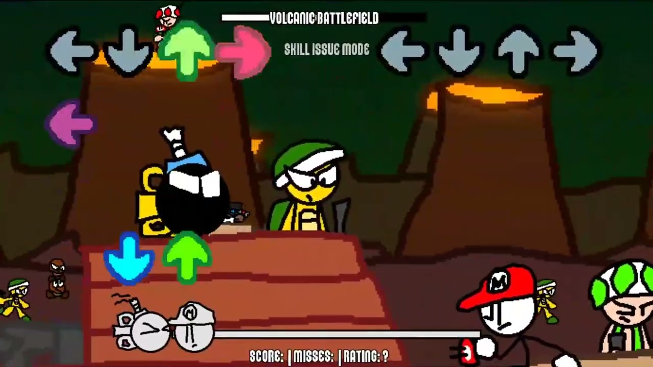 FNF: Volcanic Battlefield (Roadkill Mario Reskin/Cover)