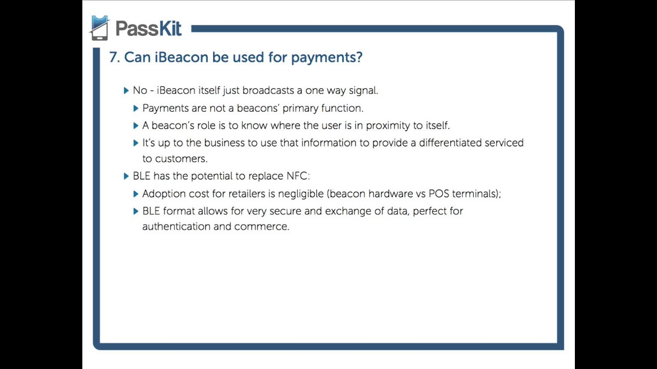 iBeacon and Mobile Payments