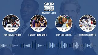 Ravens\/Patriots, Lakers, Whitehead's release, Kawhi + Jordan comparison | UNDISPUTED Audio Podcast