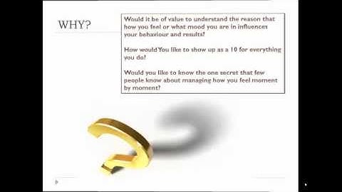 Showing up as a 10 - Managing your state with NLP