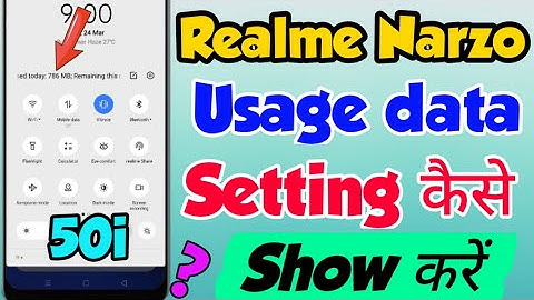 Realme Narzo 50i me Used data kaise show kare | how to show daily data usage in Realme Narzo 50i