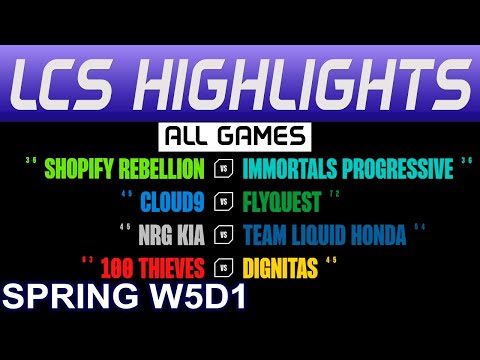 LCS Highlights Week5 Day1 LCS Spring 2024 All Games By Onivia