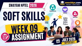 Soft Skills Week 09 Assignment Answers July 2026 | NPTEL | SWAYAM screenshot 3