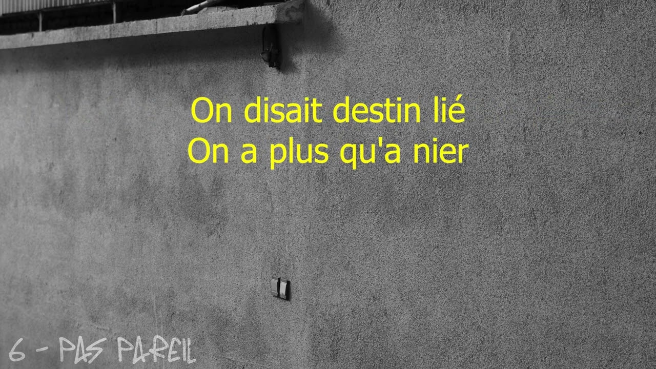 1mor - Pas pareil (Lyrics)