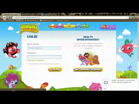 Moshi monsters working username and password
