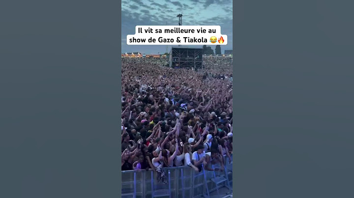 Il vit sa meilleure vie au show de Gazo & Tiakola 😂🔥